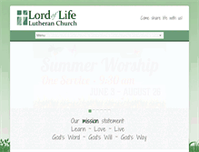 Tablet Screenshot of lordoflifeaustin.org